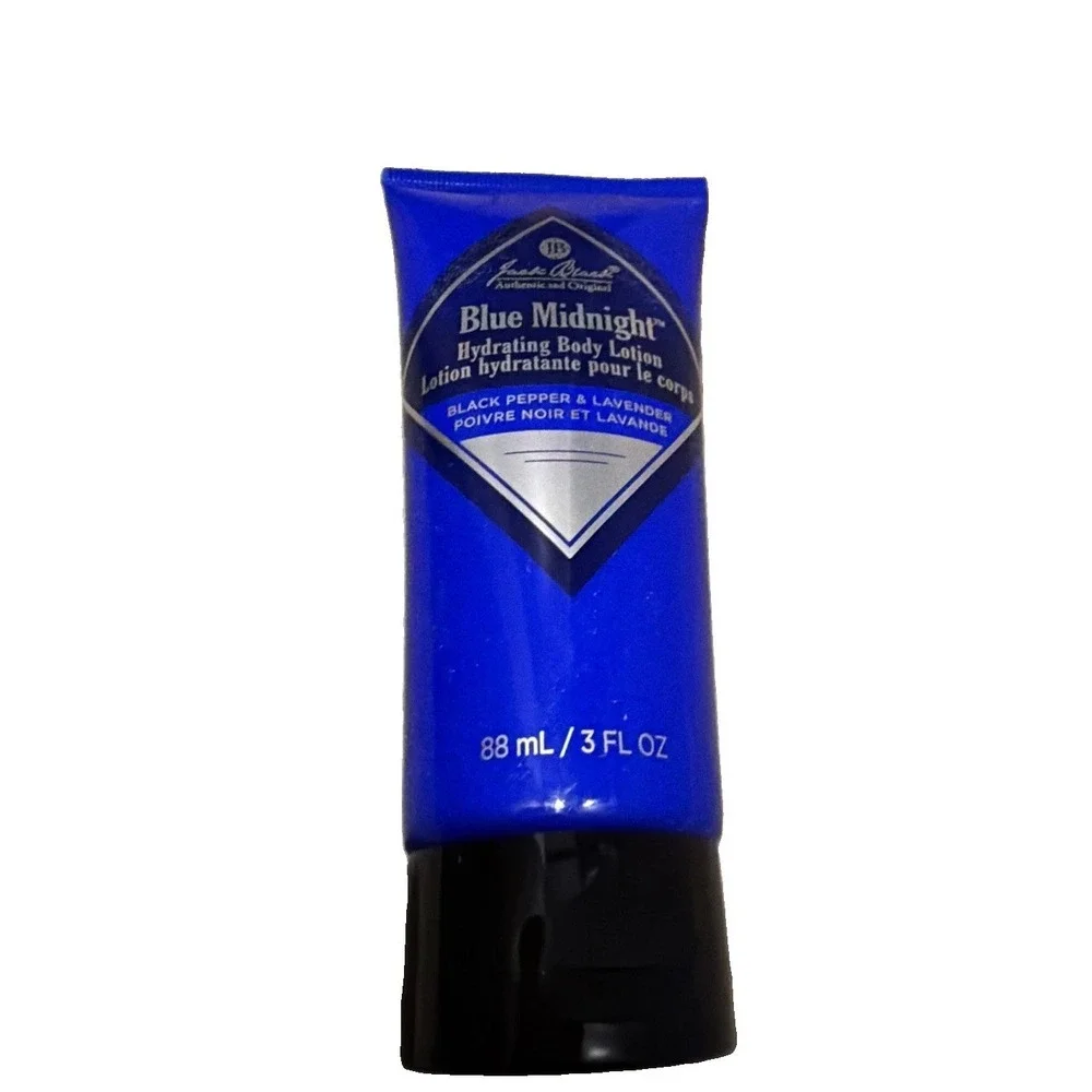 Jack Black Blue Midnight Hydrating Body Lotion Black  Pepper & Lavender 1 oz